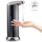 Stainless Steel Automatic Alcohol, Liquid Soap Dispenser, Hands Free, Touchless Infrared Sensor Soap Dispenser, Battery Operated - Image 6