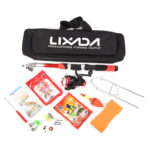 Lixada Fishing Rod Reel Combo Full Kit with 2PCS 2.1m Telescopic Fishing Rods 2PCS Spinning Reels Fishing Lures Hooks Y16446 (2.1 m Red) - Image 5