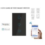 SMART WIFI LIGHT SWITCH WALL TOUCH COMPATIBLE FOR ALEXA  HOME AND TUYA APP