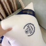 Premium Quality Embroidered Logo Hilton Pillow with bag 1000grams, 48cmx74cm , Single Lining (New Stock) - Image 2
