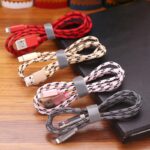 2 in 1 Micro USB Cable for Android for iPhone Charger 2.4A Nylon Braided USB Dual Charging Cable Cord - Image 5