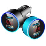 5V Dual USB Port Fast Car Charging Aluminum Alloy Car Charger Adapter Car Charger3.1A