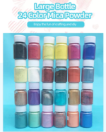Mica Metallic Powder Pigment Art Craft DYI Epoxy Resin Pearl Color Pigment Cosmetic Grade Pearlescent Mica Powder, 200grams in bottle - Image 7