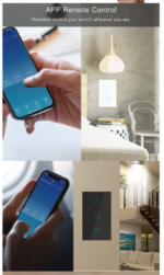 SMART WIFI LIGHT SWITCH WALL TOUCH COMPATIBLE FOR ALEXA  HOME AND TUYA APP - Image 2