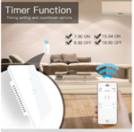 SMART WIFI LIGHT SWITCH WALL TOUCH COMPATIBLE FOR ALEXA  HOME AND TUYA APP - Image 3