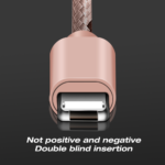 2 in 1 Micro USB Cable for Android for iPhone Charger 2.4A Nylon Braided USB Dual Charging Cable Cord - Image 11