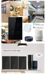 SMART WIFI LIGHT SWITCH WALL TOUCH COMPATIBLE FOR ALEXA  HOME AND TUYA APP - Image 7