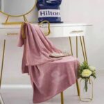 Hilton Face and Bath Towels 100% Polyester, Embroidered Logo Hilton Towels Set - Image 3