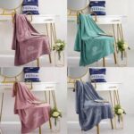 Hilton Face and Bath Towels 100% Polyester, Embroidered Logo Hilton Towels Set - Image 4