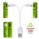 Rechargeable AA Batteries 1.5V Ni-MH Type Micro USB Port ( 4pcs / pack) - Image 3