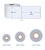 High Quality A6  (4" x 6") Thermal Sticker Paper (500 Sheets per Roll) for waybill printing - Image 3
