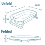 Convertible Bathing Bathtub,  Folding Cradle Anti-Slippery Insulation Plastic Swimming Pool for New Born Baby Toddler and Kids - Image 5