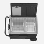 ALPICOOL TWW55 Individual Mini Car Fridge freezer cool box With Removable Battery & DC Power Charge jack 12/24V, with Solar Charging port  (Solar Panel NOT INCLUDED) AC100-240V, 50-60Hz, DC12V / 24V - Image 4