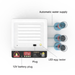 Fully Automatic High Quality Incubator Incubator Dual Power 12 VDC  (Battery Not Included)  / 220 VAC  - NEW DESIGN with Watering System (Bottle not included) - Image 7