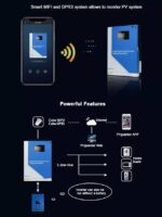 Anern 3.5KW/5.5KW Pure Sine Wave Solar Inverter 100A MPPT Hybrid Inverter 24V/48V 500VDC PV Input 230VAC Converter Hybrid Off Grid Inverter - Image 4